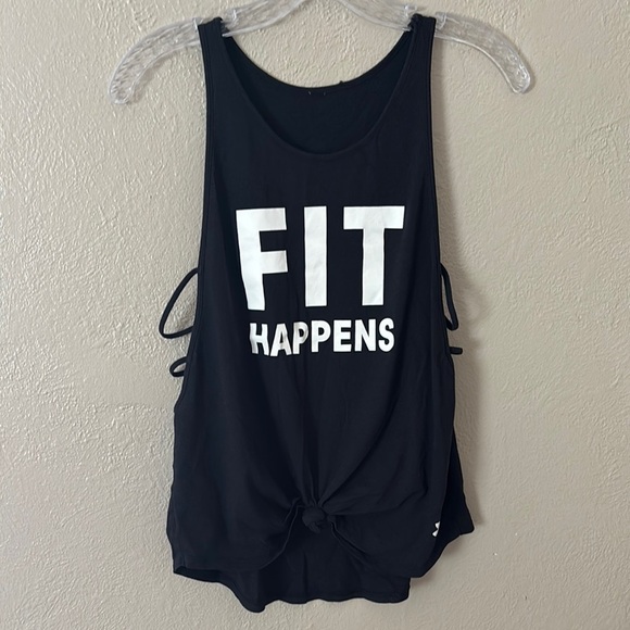 Women’s Underwear Armour Open Side Fitness Tank, Large, Black - Picture 1 of 4